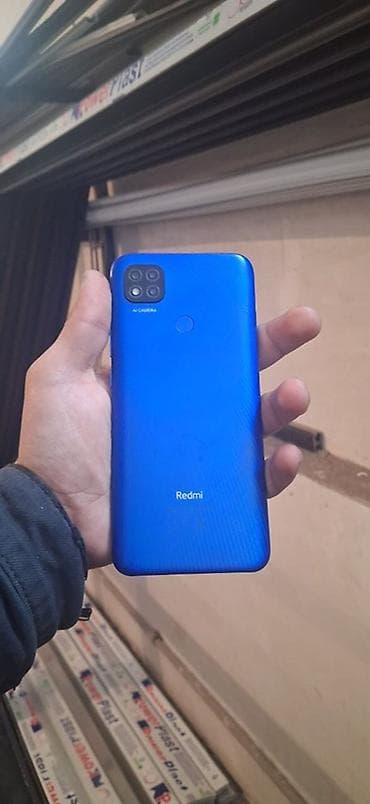vintaj telefon: Redmi 9C, 128 GB, rəng - Mavi, Barmaq izi — 1