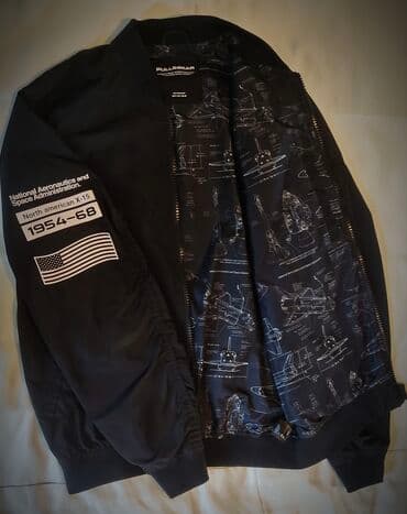 dəri kurtkalar: Kurtka, Bomber, Yaz, PULL&BEAR, S — 3