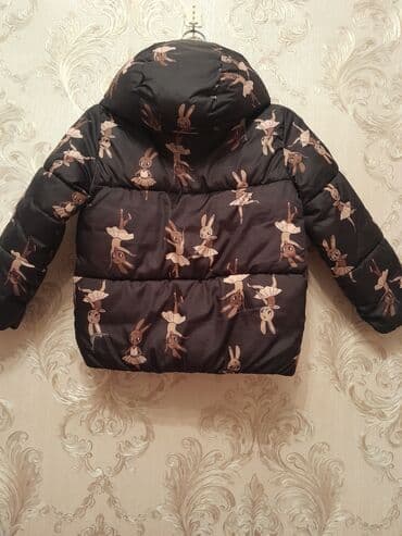 Пиджаки: Uşaq qış gödəkçəsi - Rəng: tünd (qara tonlarında) - Naxış: balerina — 2