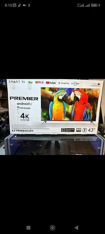 Premier 43" 4K Ultra HD Smart TV (PRM840USV) - 109 sm ekran ölçüsü lalafo.az -da Premier 43" 4K Ultra HD Smart TV (PRM840USV) - 109 sm ekran ölçüsü