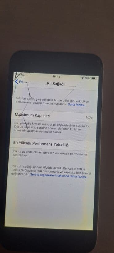 klaviatura sekilleri: IPhone 6, Серебристый, Битый — 7