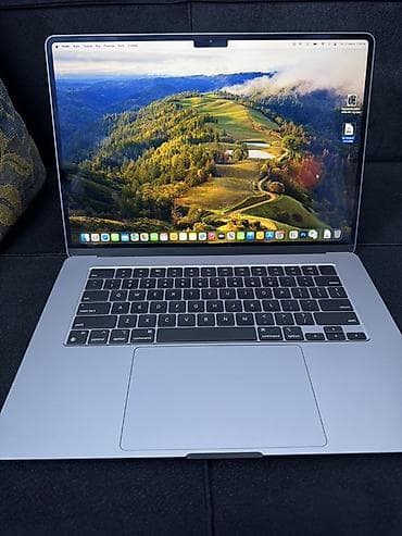 apple airpods pro: Apple MacBook Air M3 2024 Display 15 8/256 Pil 95% Amerikada alınıb — 2