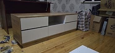 ref: Yataq otağı mebel dəsti - Yataq: Yumşaq başlıqla, qazlift mexanizmi — 1