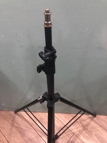 ведро на колесах: Foto/video üçün iki ədəd ştativ dəsti 1) Studiya işıq ştativi - Qara — 2