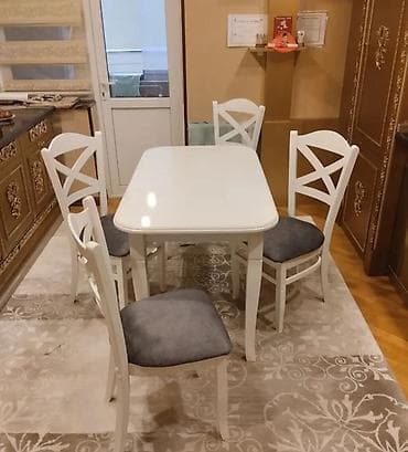 baxça stolu: Yeni, Açılmayan, 4 stul — 1