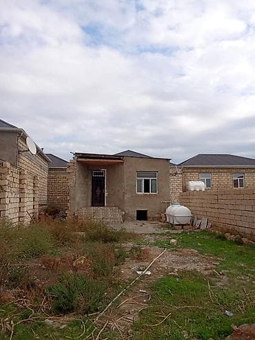 havuzlu ev: Satılır: həyət evi 1 otaq - Plan: 1 mərtəbə, eyvanlı giriş. Ön — 3