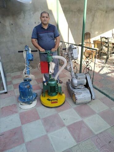 Pol ve parketlerin yonulub laklanmasi yuksek seviyyede