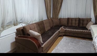 3D panellər: Qonaq otağı ve yataq mebel dəsti Tərkibi: - Geniş yemək masası — 4