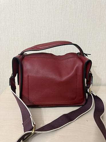 Çantalar: Qadın çanta dəsti – 4 fərqli model 1) Tünd albalı rəngli crossbody: - — 4