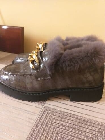 platforma çəkələk: Tuflilər, Ölçü: 36, rəng - Boz, Yeni — 6