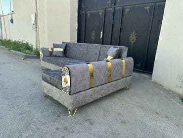 mingəçevirdə divan: Künc divan, Yeni, Açılan, Bazalı, Parça, Pulsuz çatdırılma — 4