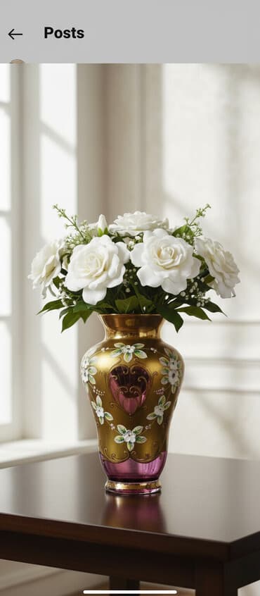 saxsi gul qablari: Bir vaza — 1