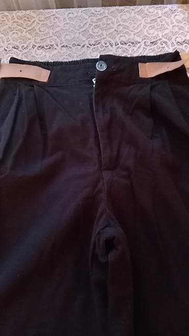 koja şalvarlar: Qara klassik şalvar - Rəng: saf qara - Dizayn: hər iki balaqda nazik — 5