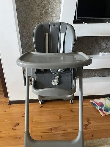 Ridillo uşaq yemək stulu – çoxfunksiyalı model, boz rəng Uşaq üçün
