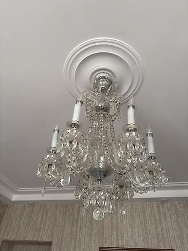 dekor isiq: Çılçıraq, 6 lampa, Xrustal — 2