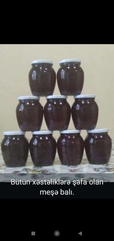 distillə edilmiş su: Məhsul: Meşə balı Təsvir: - Tünd rəngli, ətirli meşə balı şüşə — 2