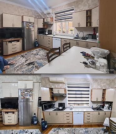 moyka alti: 4.40(boyuk hissə uzunluq) × 1.80 (kicik hissə uzunluq).ela veziyyetde — 5