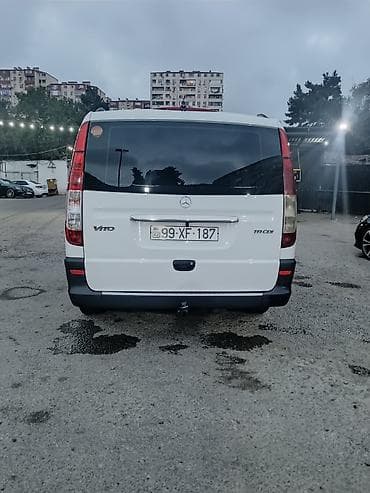 mini canqan: Mercedes-Benz Vito 111 CDI, ağ rəng, dizel miniven. Xüsusiyyətlər: - — 3