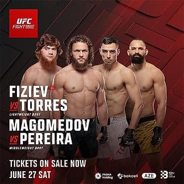 Məhsul: UFC Fight Night tədbirinin biletləri 1 ededi 100 azn biletin