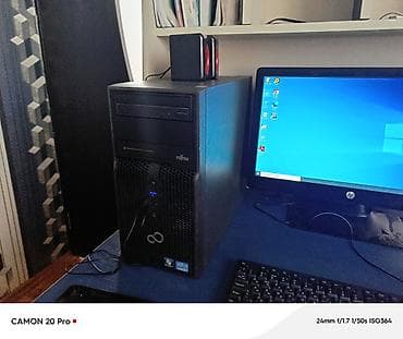 pirinter hp: Masaüstü kompüter seti - Sistem bloku: Fujitsu midi-tower. Ön paneldə — 2