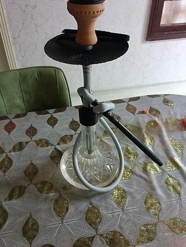 meta eynək: Nərgilə dəsti - Şüşə diblik: Kəsim naxışlı, şəffaf qalın şüşə kolba — 2
