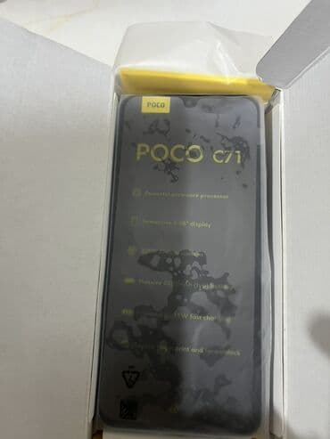 iphone xr ağ: Poco C71, 64 GB, rəng - Mavi, Barmaq izi — 1