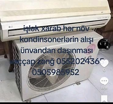kondisoner mini: Işlək xarab hər növ alıram ğəlib ünvandan ğötürürəm vaççap zənğ hər — 1
