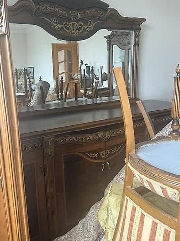 xonca desti: Klassik üslubda taxta qonaq otağı mebel dəsti - Material: keyfiyyətli — 7