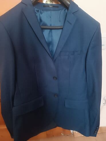 Mavi rəngli kişilər üçün klassik pencək - Brend: NODİN (etiket