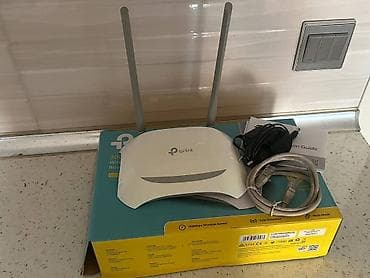 modem ev interneti: TP-Link TL-WR840N Wi‑Fi Router Xüsusiyyətlər: - Simsiz N sürəti: 300 — 1