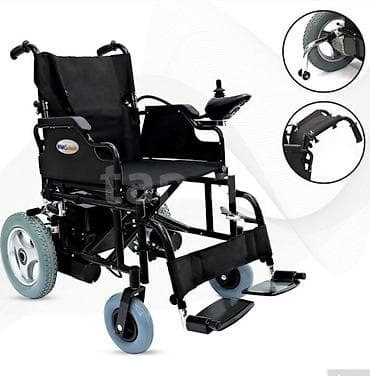 Elektrik təkərli arabası - İdarəetmə: sağ qoltuqaltıda joystick