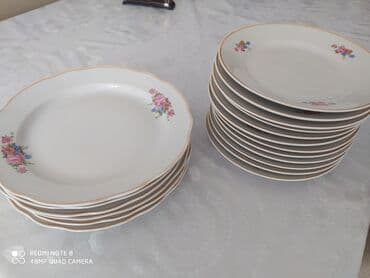 qab qacaq ikinci el: Boşqablar, rəng - Ağ — 4