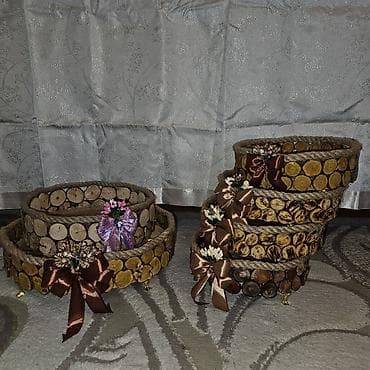 Dekorativ əl işləri – Novruza aid xonçalar səməni qabları və dekorlar — 8