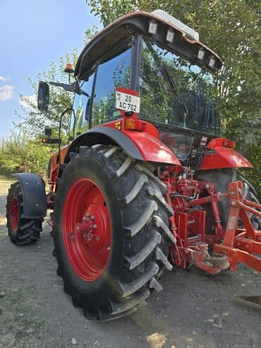 ot bicen traktorlar: Belarus MTZ təkərli traktor – kabinalı, qabaq yük balansları ilə — 4