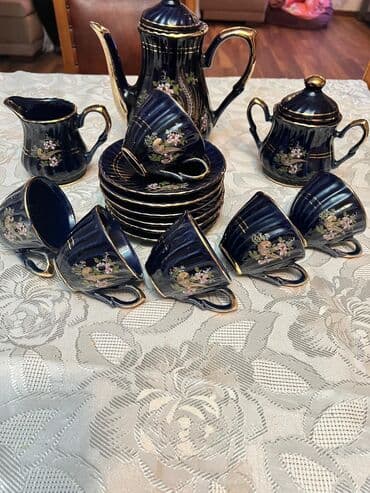 zerif cay detox: Çay dəsti, rəng - Qara, 6 nəfərlik — 2