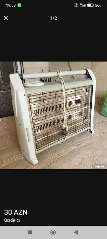 Elektrikli qızdırıcı - Şəbəkə ilə işləyən elektrik qızdırıcısı - Ön