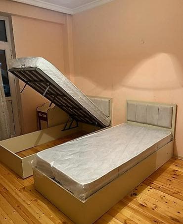 sintifon dosek: Yeni, Təknəfərlik çarpayı, Bazalı, Matras ilə, Siyirməsiz, Azərbaycan — 3