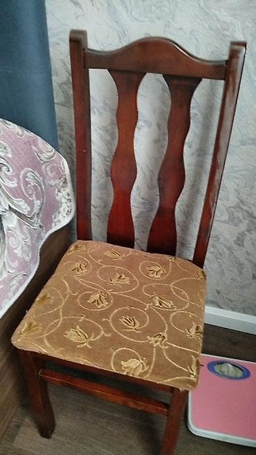 dekor taxta: Mətbəx üçün, Açılmayan, Oval masa, 4 stul — 3