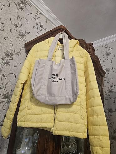 Yüngül şişmə qadın gödəkcə + parça tote çanta dəsti birlikde 7 — 1