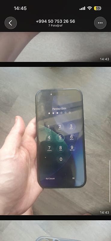 ucuz telefon aksesuarları: IPhone 15, 128 GB, Qara, Zəmanət, Barmaq izi, Simsiz şarj — 4