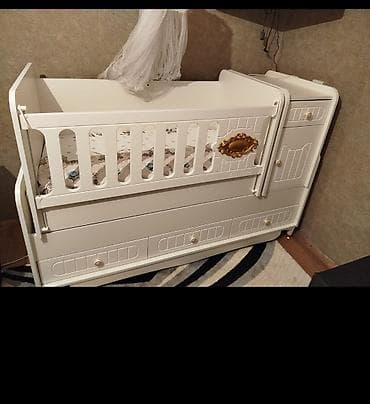 elektrikli besik: Oğlan və qız üçün, Yeni, Dördbucaq, Beşik, Dəstsiz, Matras ilə, Yellənmə mexanizmsiz — 6