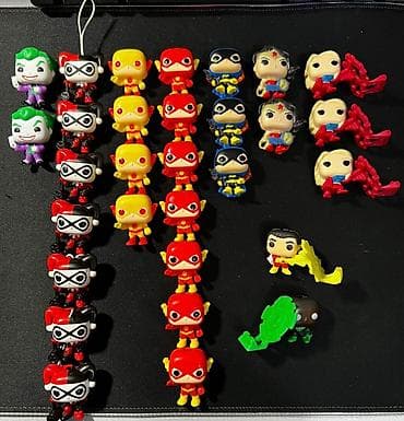 masa oyuncaqlari: Funko Pop DC Mini Fiqurları | Batman, Flash, Joker, Harley Quinn və — 1