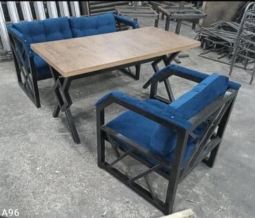 stul ev ucun: Balkon üçün, Yeni, Açılmayan, Dördbucaq masa, 2 stul — 5