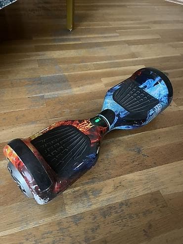 hoverboard qiymətləri: Özünü tarazlayan elektrikli hoverboard – 6.5" təkərli, alov-buz — 2
