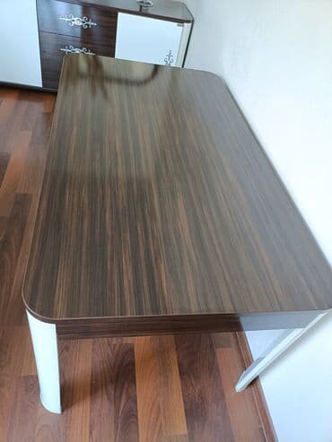 stol mətbəx: Qonaq masası, İşlənmiş, Açılmayan, Laminat, Dördbucaq masa — 3