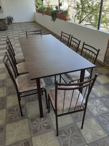 стул обеденный: Stullar ilə, Kvadrat masa, Digər adam sayı, Azərbaycan, Zəmanətli, Kredit yoxdur, Ödənişli quraşdırma — 25