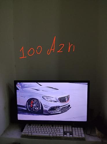 Настольные ПК и комплектующие: - Monitor + klaviatura komplekti. Ekranın çərçivəsində “moonx” yazısı — 1