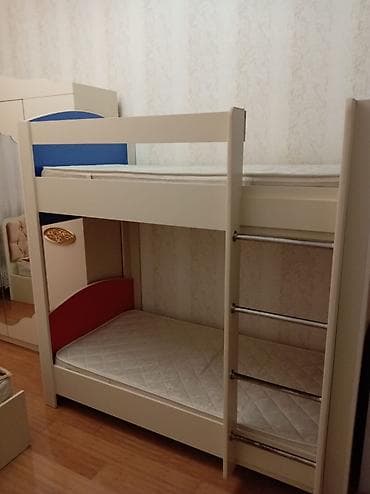 usag ucun: Oğlan və qız üçün, Çarpayı, Matras ilə, Siyirməsiz, Laminat — 1