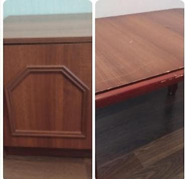 Taxta mebel dəsti 2 tumba 1 jurnal stolu - Material: ağac/taxta, qoza lalafo.az -da Taxta mebel dəsti 2 tumba 1 jurnal stolu - Material: ağac/taxta, qoza