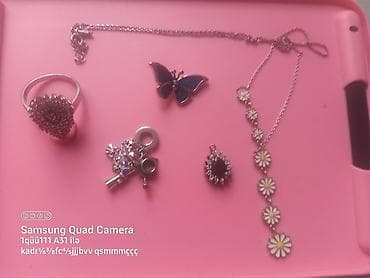 Dəstə daxildir: Üzük, Sırğa, Kulon, Gümüş, 925 Əyar